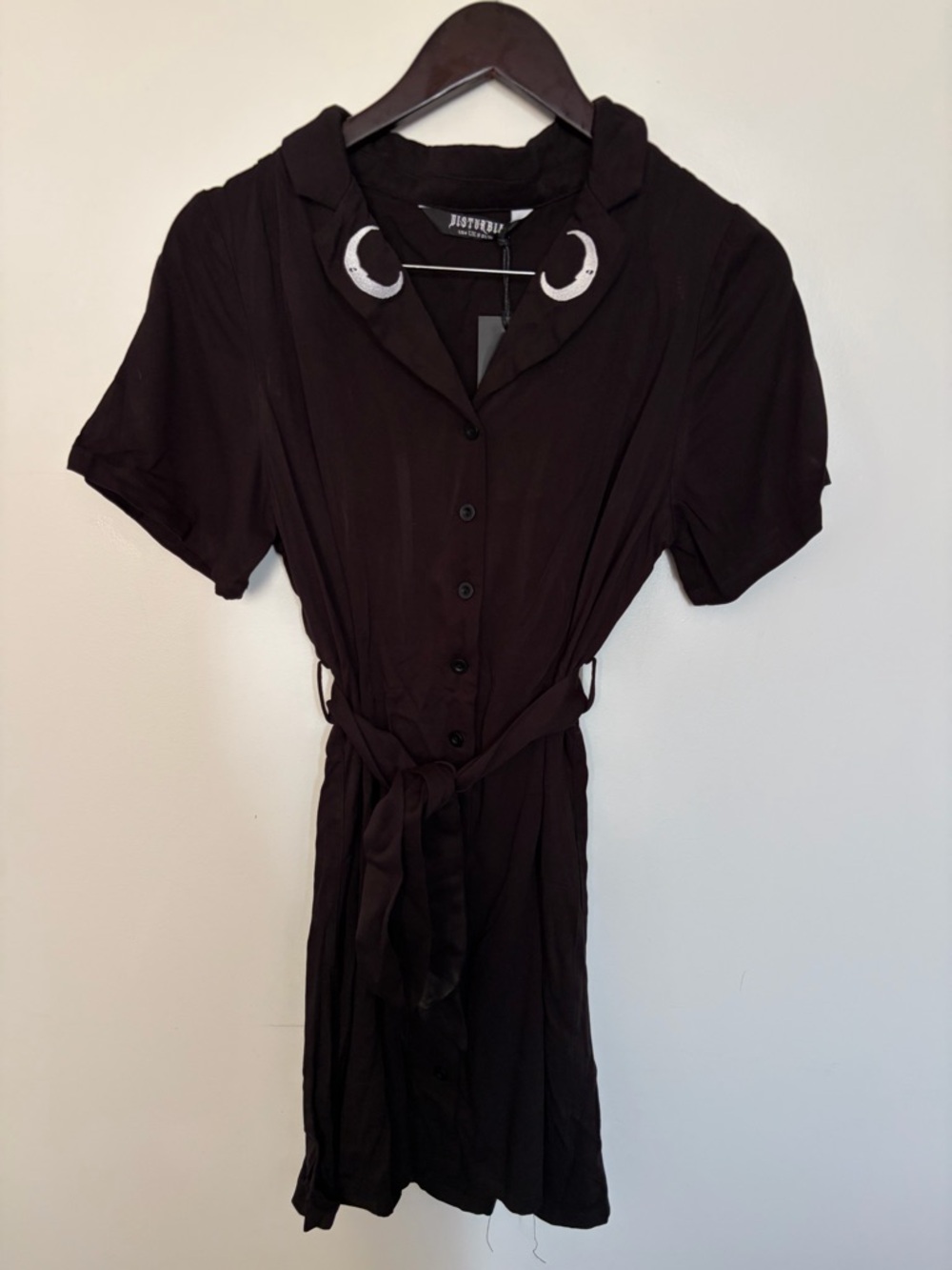 NWT Disturbia Luna Button Down Mini Shirt Dress - Picture 4 of 16